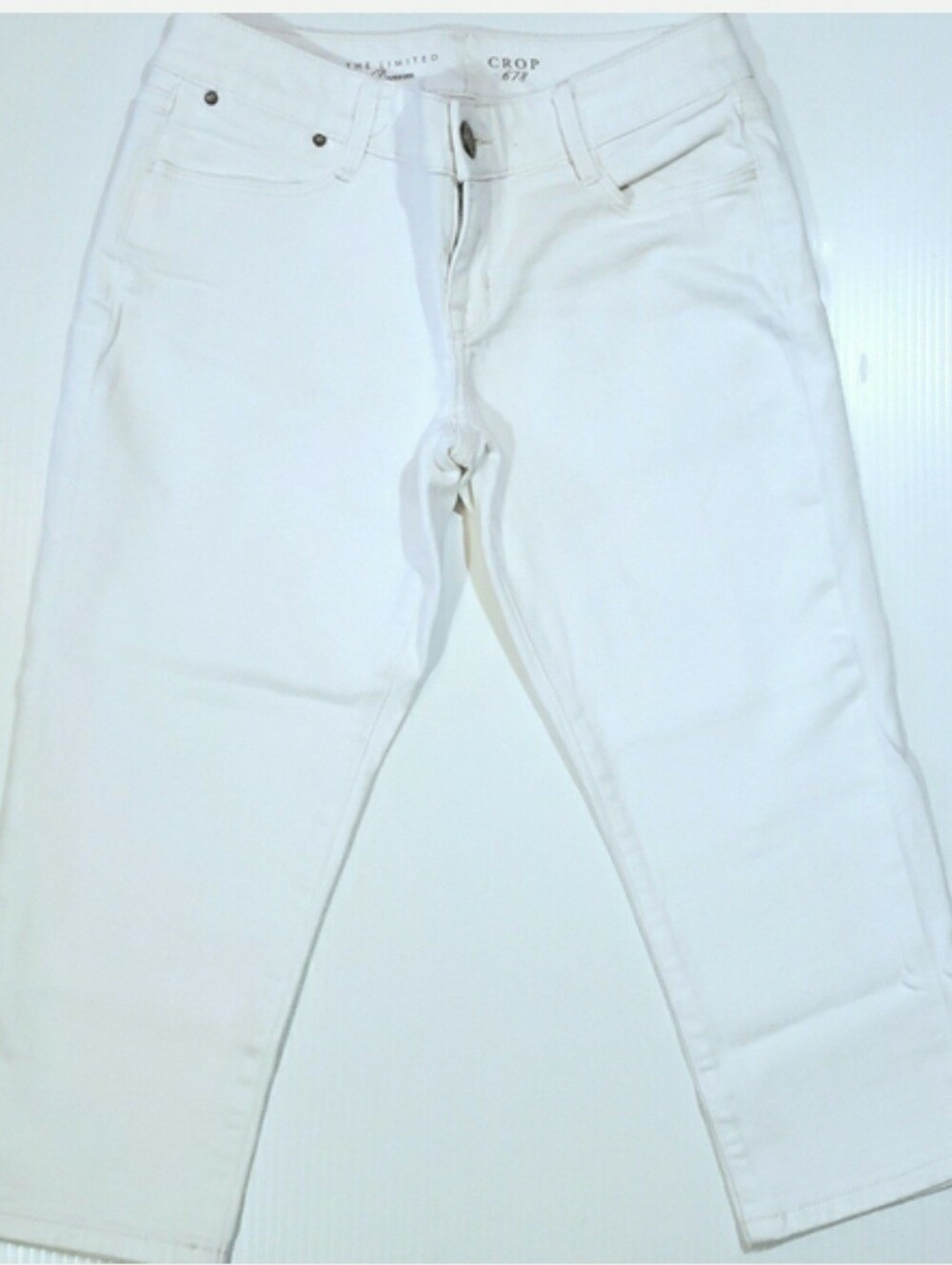 The Limited White Capri Jeans Clam Digger Jeans